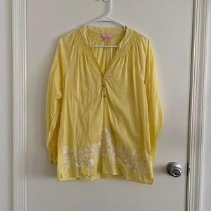 Lilly Pulitzer Size Medium Elsa Top in Yellow